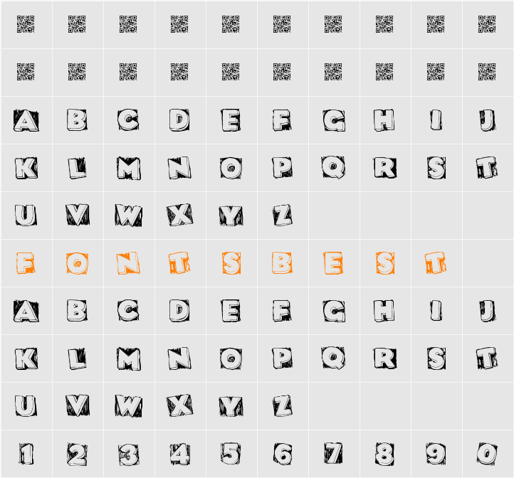 DatBox Character Map