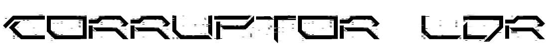 Corruptor LDR Font Image