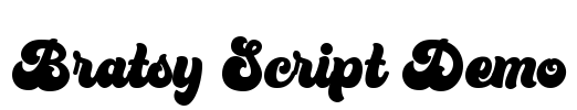 Bratsy Script Demo Font Image
