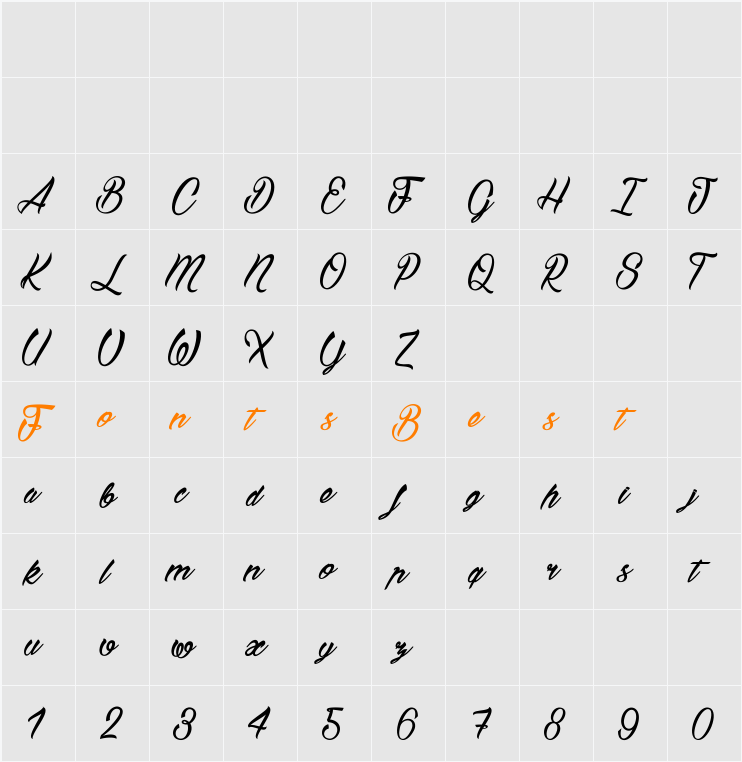 Bostellaµ Character Map