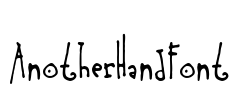 AnotherHandFont