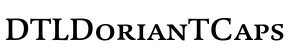 DTLDorianTCaps Font Image