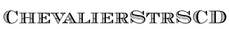 ChevalierStrSCD Font Image