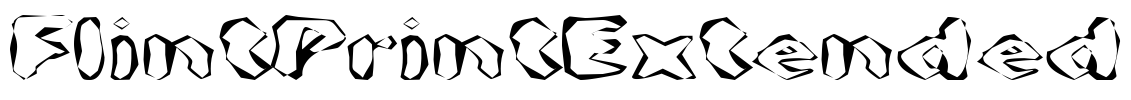 FlintPrintExtended Font Image