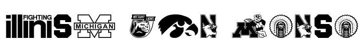 Big Ten Mania Font Image
