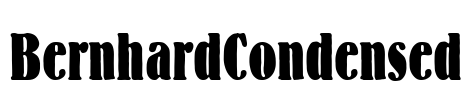 BernhardCondensed Font Image