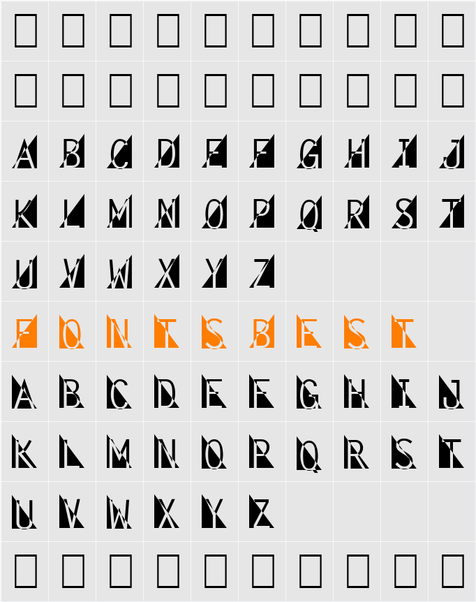 Fantomet 1 Character Map