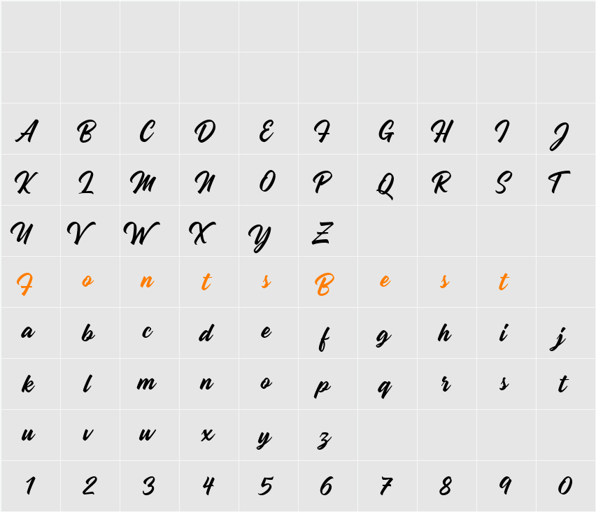 Madame Character Map