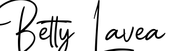 Betty Lavea Font Image