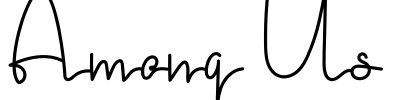 Among Us Font Image