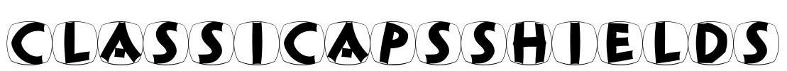 ClassiCapsShields Font Image