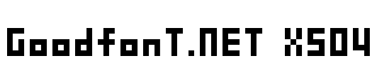 GoodfonT.NET XS04 Font Image