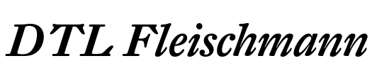 DTL Fleischmann Font Image