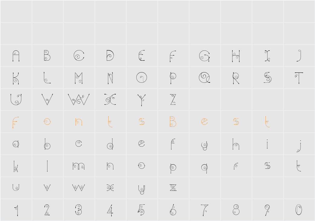 Chempaka Character Map