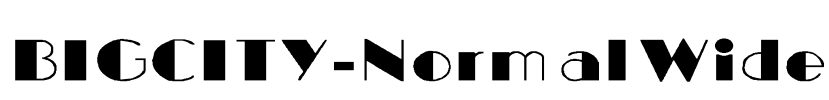 BIGCITY-Normal Wide Font Image