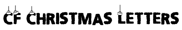 CF Christmas Letters Font Image