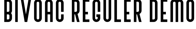 Bivoac Reguler Demo Font Image