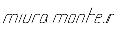 Miura Montes Font Image