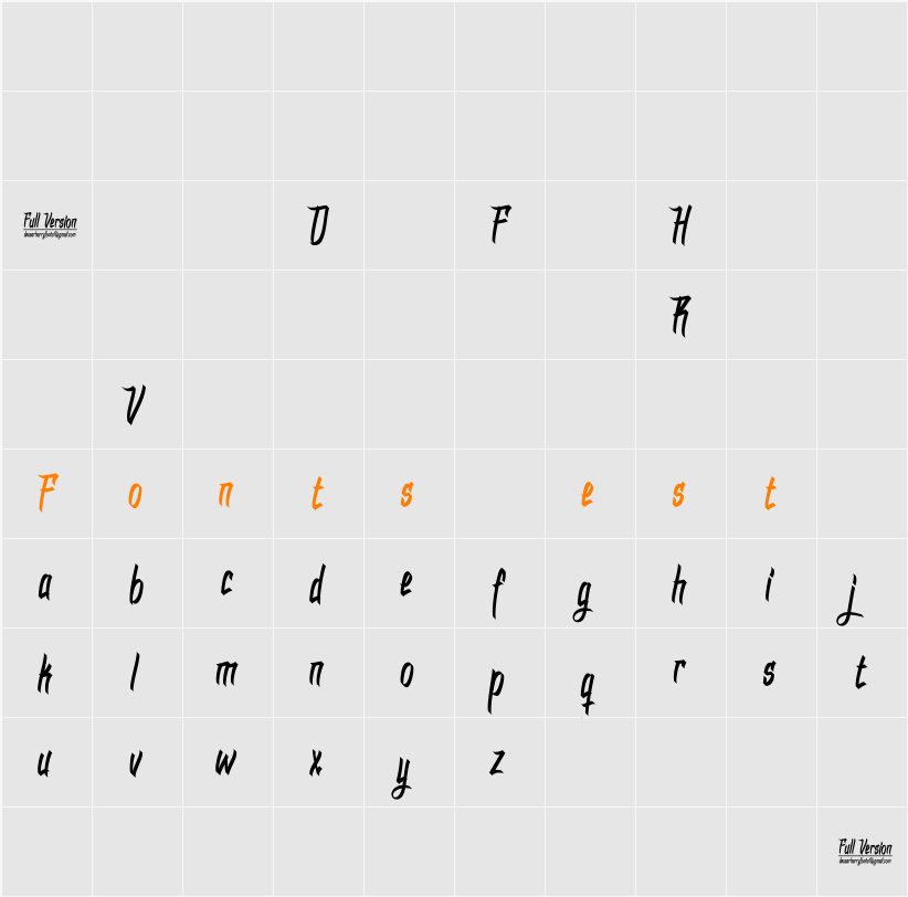 DHF Dexgraffiti Return Character Map