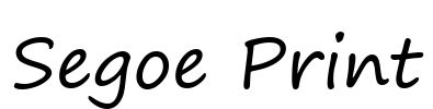 Segoe Print