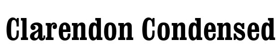 Clarendon Condensed Font Image