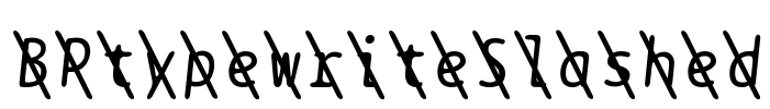 BPtypewriteSlashed Font Image