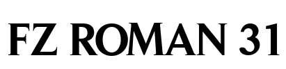 FZ ROMAN 31 Font Image