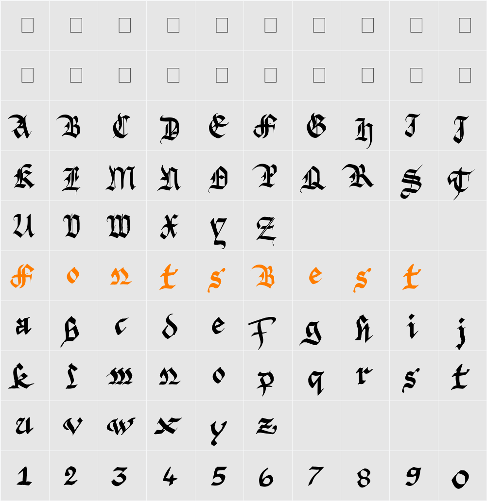 Argor Fast Scaqh Character Map