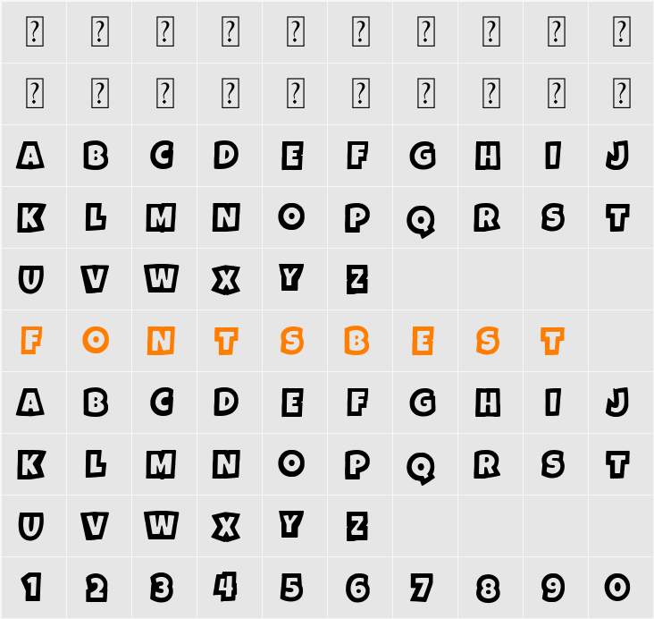National Hero! Character Map