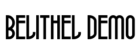 Belithel Demo Font Image