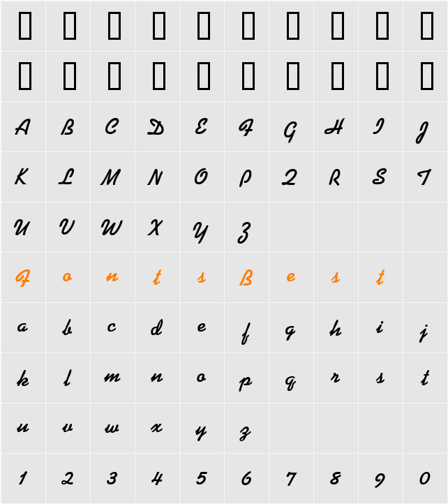 DSN Newspaper Character Map
