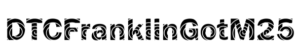 DTCFranklinGotM25 Font Image
