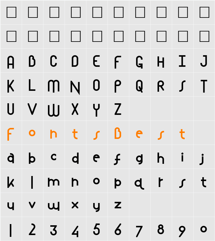 Mostlios Character Map