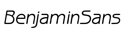 BenjaminSans Font Image