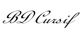 BD Cursif Font Image