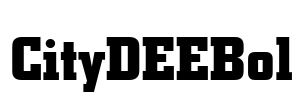 CityDEEBol Font Image