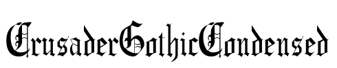 CrusaderGothicCondensed