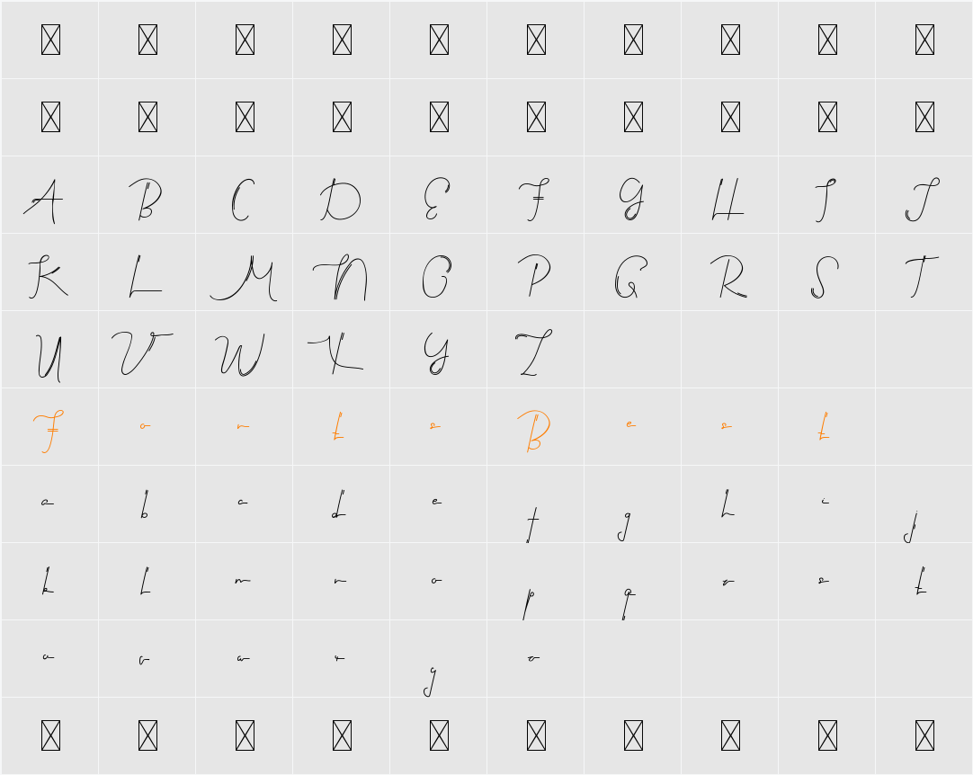 Black Suit Demo Inline Character Map
