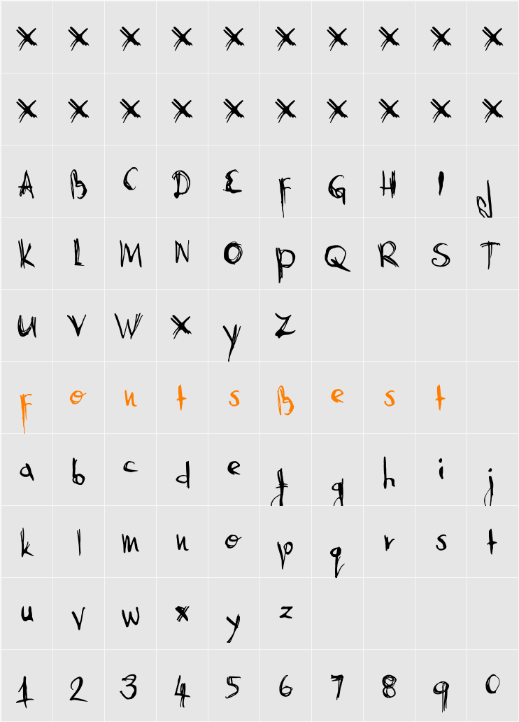 DK Abysmal Gaze Character Map