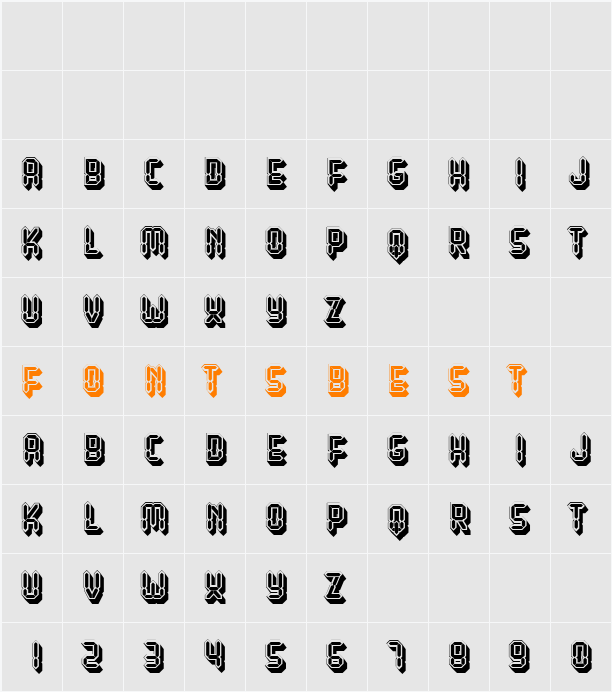 Affichage Character Map