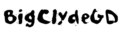 BigClydeGD Font Image