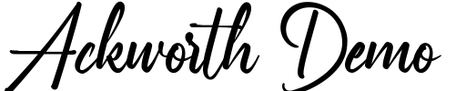 Ackworth Demo Font Image