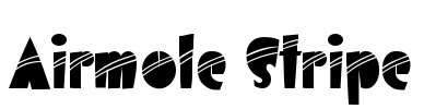 Airmole Stripe Font Image