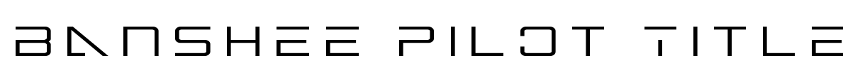 Banshee Pilot Title Font Image
