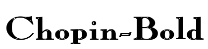 Chopin-Bold Font Image