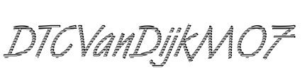 DTCVanDijkM07 Font Image