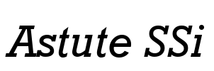 Astute SSi Font Image