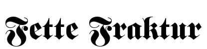 Fette Fraktur