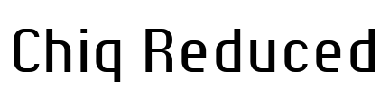 Chiq Reduced Font Image