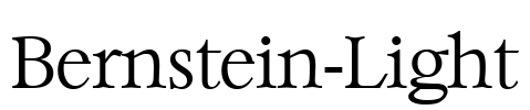 Bernstein-Light Font Image